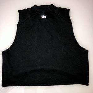 Alo yoga - distressed cropped sweater shirt